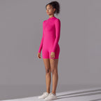 Womens Sports Workout 75% nylon 25% spandex Bodysuit Y-6646 print logo 59