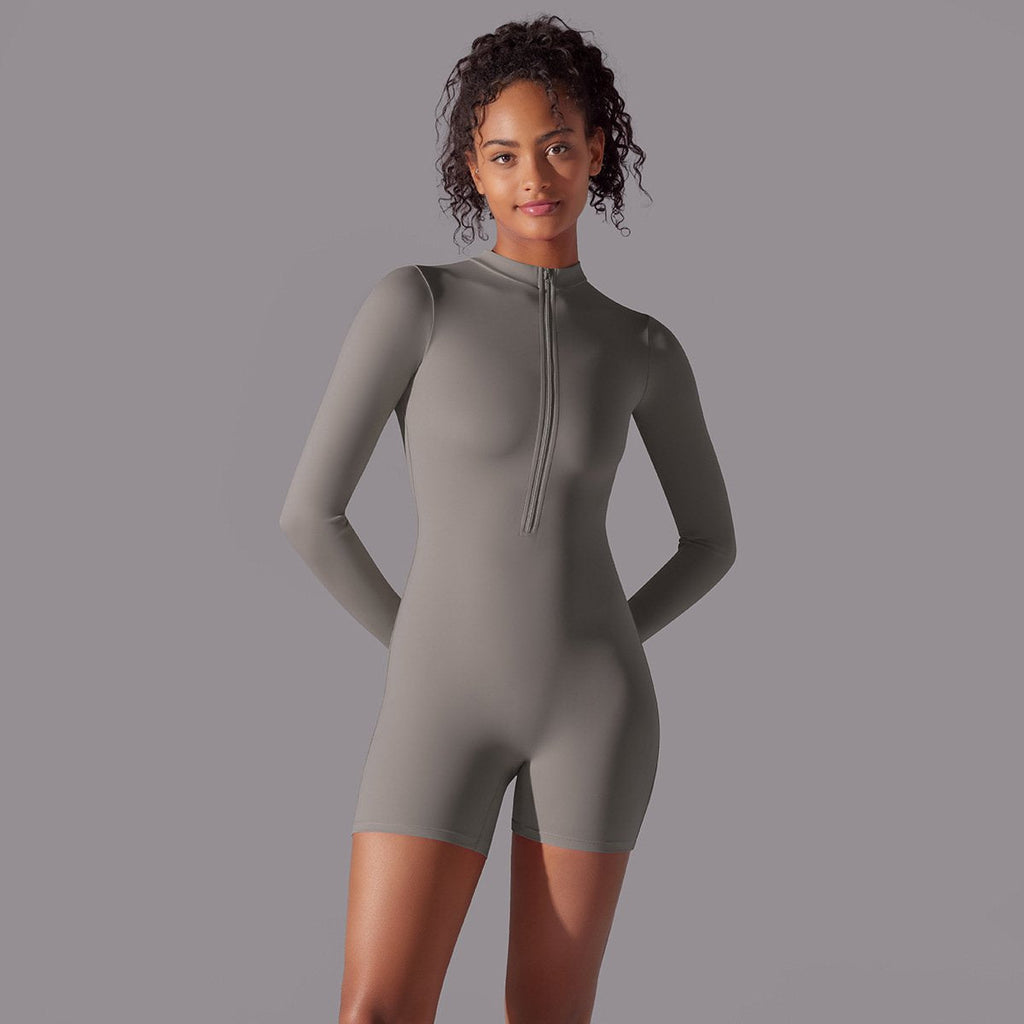 Womens Sports Workout 75% nylon 25% spandex Bodysuit Y-6646 print logo 47