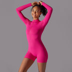 Womens Sports Workout 75% nylon 25% spandex Bodysuit Y-6646 print logo 24