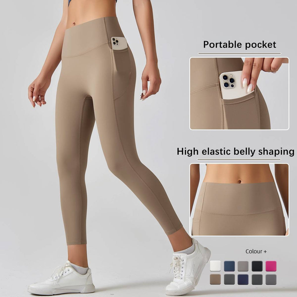 Womens Sports Yoga 75%nylon 25%spandex Leggings Y-6647 print logo 13