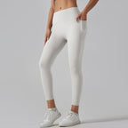 Womens Sports Yoga 75%nylon 25%spandex Leggings Y-6647 print logo 25