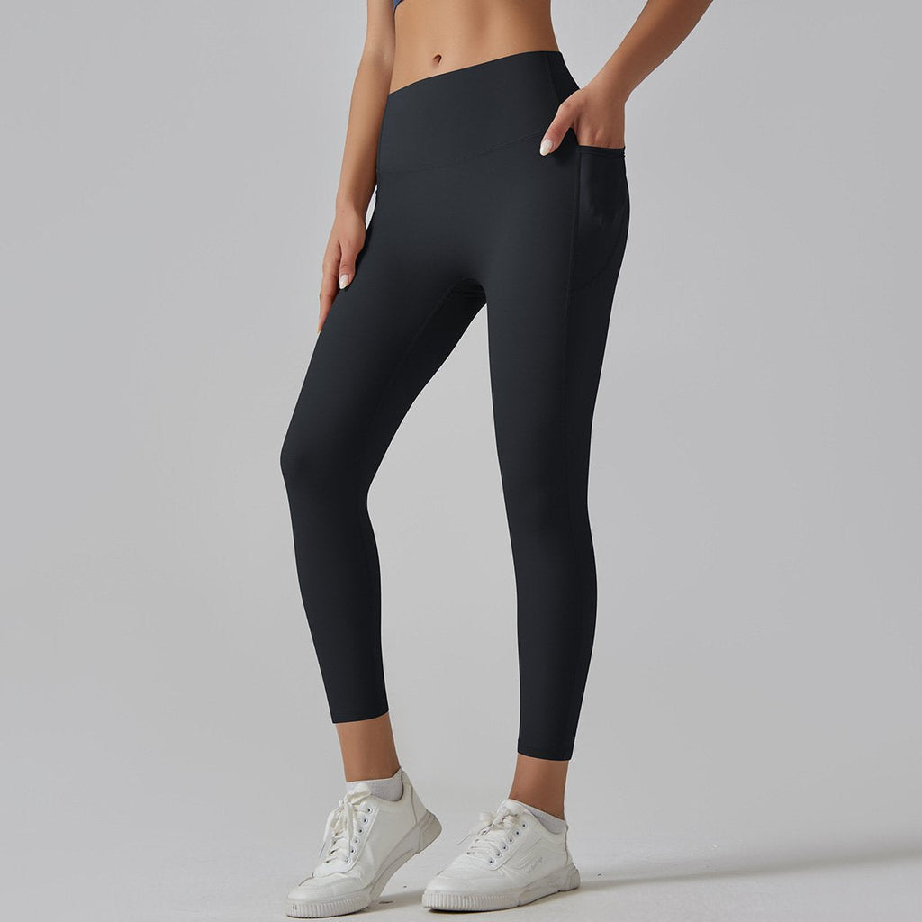 Womens Sports Yoga 75%nylon 25%spandex Leggings Y-6647 print logo 61
