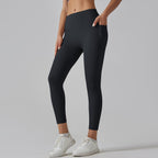 Womens Sports Yoga 75%nylon 25%spandex Leggings Y-6647 print logo 61