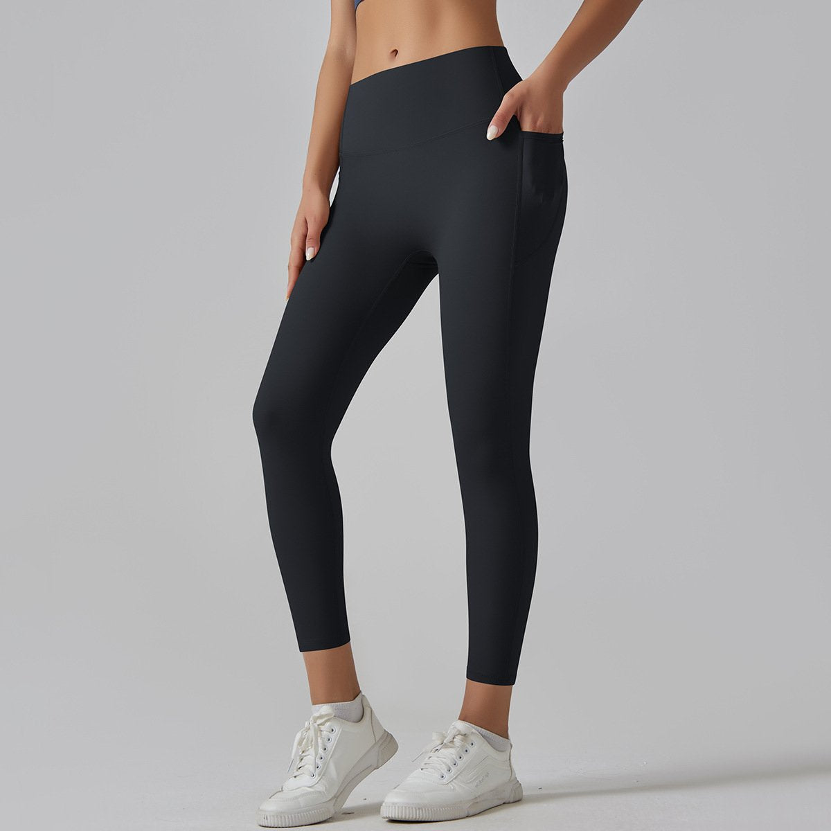 Womens Sports Yoga 75%nylon 25%spandex Leggings Y-6647 print logo 61