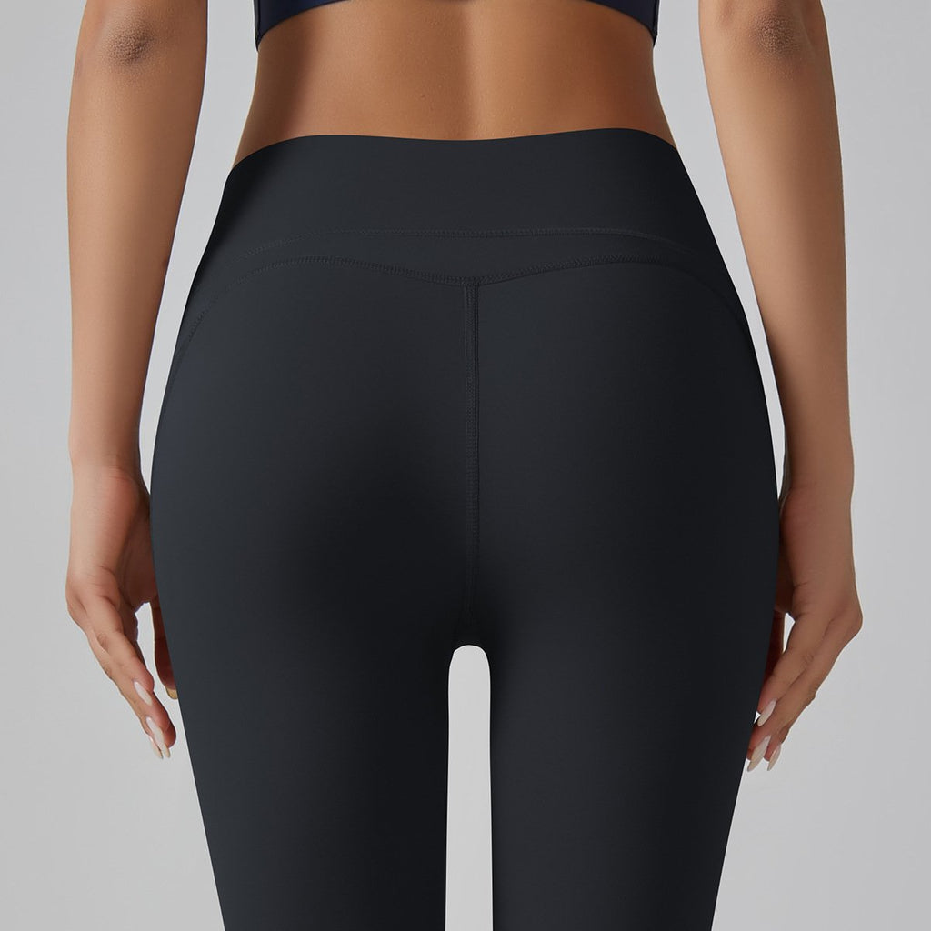 Womens Sports Yoga 75%nylon 25%spandex Leggings Y-6647 print logo 69