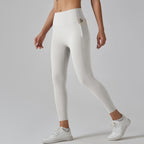 Womens Sports Yoga 75%nylon 25%spandex Leggings Y-6647 print logo 17
