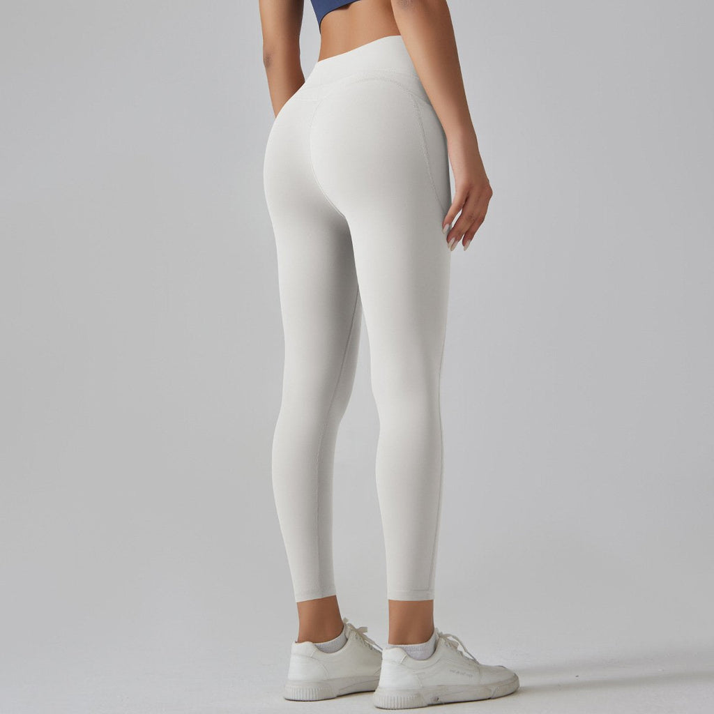 Womens Sports Yoga 75%nylon 25%spandex Leggings Y-6647 print logo 29