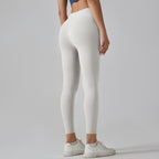 Womens Sports Yoga 75%nylon 25%spandex Leggings Y-6647 print logo 29