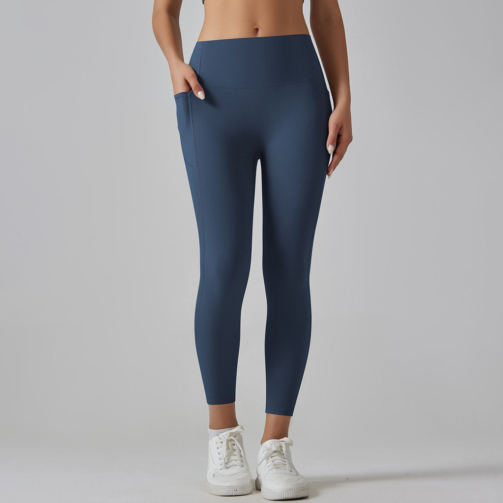 Womens Sports Yoga 75%nylon 25%spandex Leggings Y-6647 print logo 38