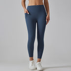Womens Sports Yoga 75%nylon 25%spandex Leggings Y-6647 print logo 38