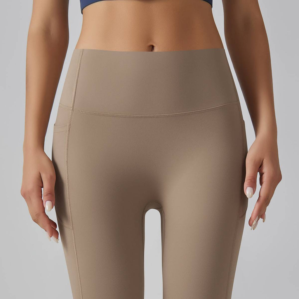 Womens Sports Yoga 75%nylon 25%spandex Leggings Y-6647 print logo 14