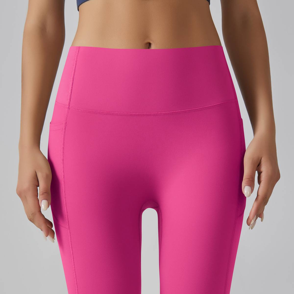Womens Sports Yoga 75%nylon 25%spandex Leggings Y-6647 print logo 82