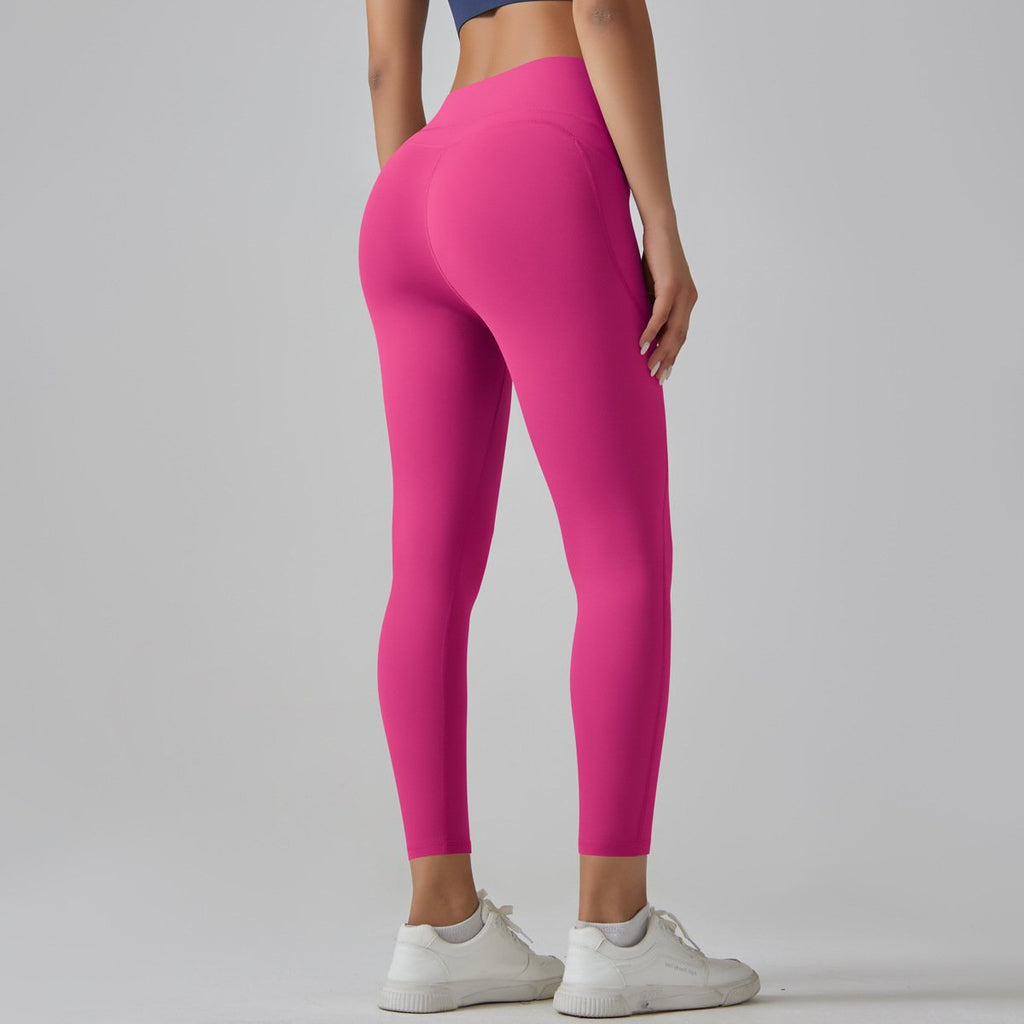 Womens Sports Yoga 75%nylon 25%spandex Leggings Y-6647 print logo 79