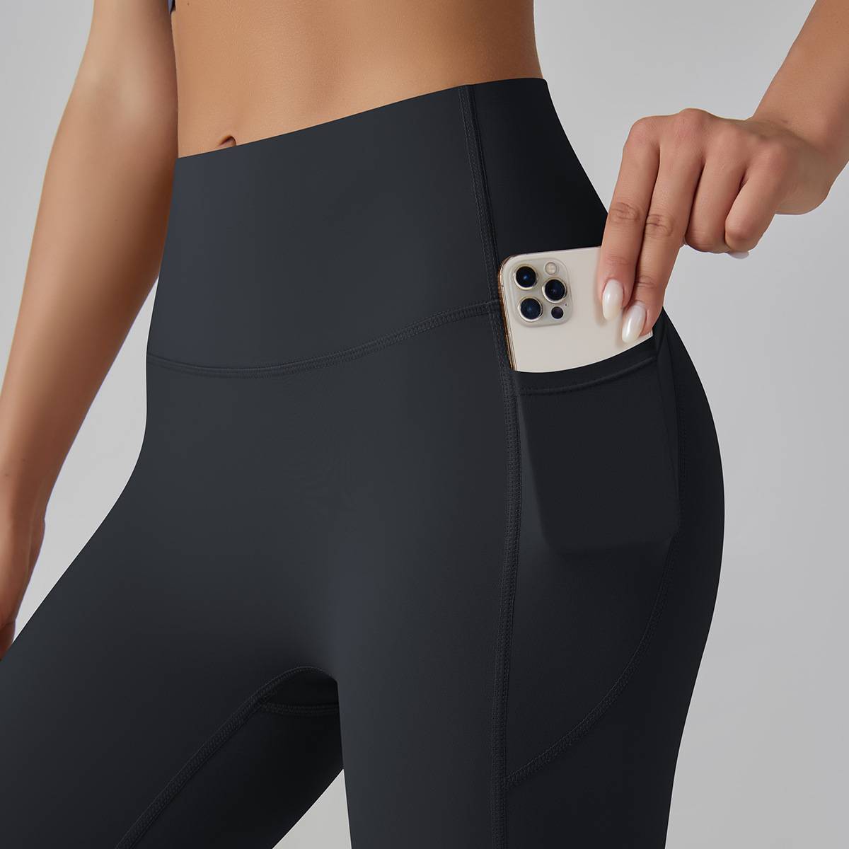 Womens Sports Yoga 75%nylon 25%spandex Leggings Y-6647 print logo 67