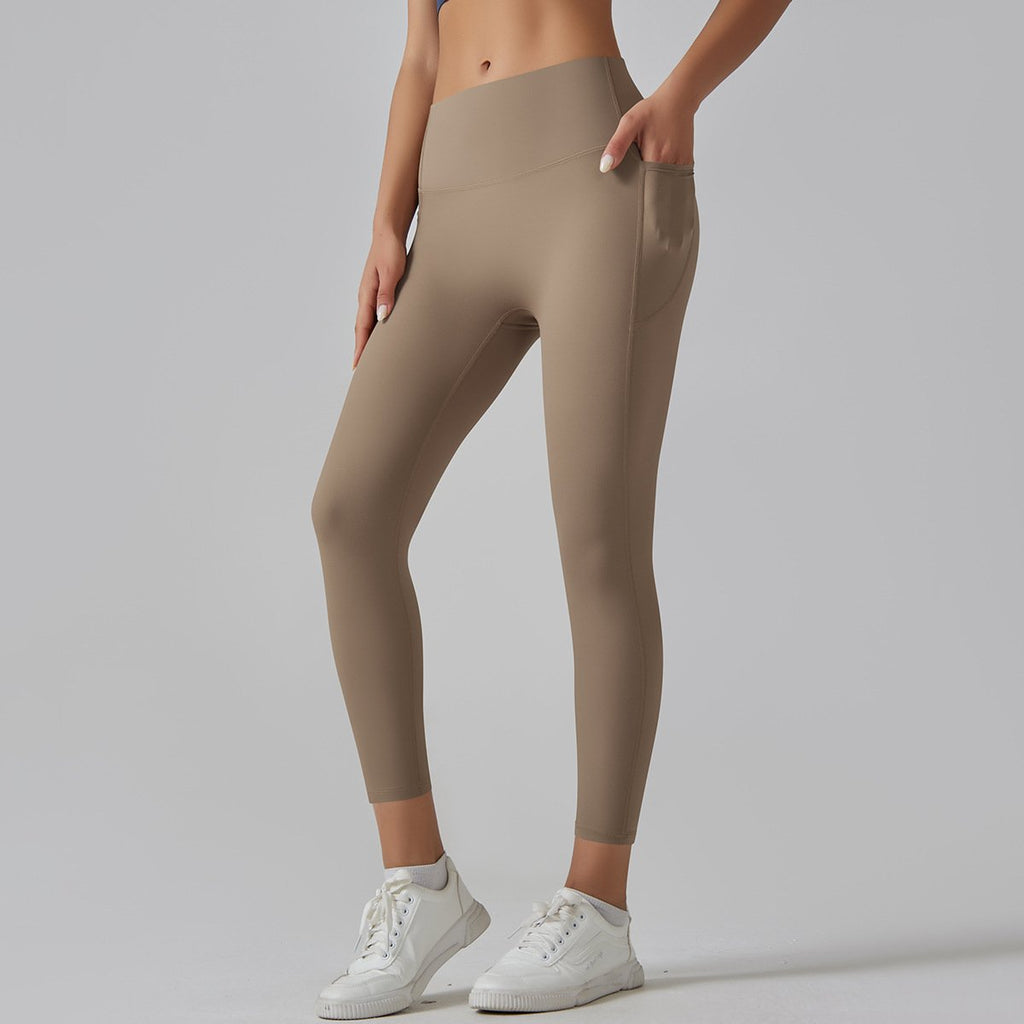Womens Sports Yoga 75%nylon 25%spandex Leggings Y-6647 print logo 16