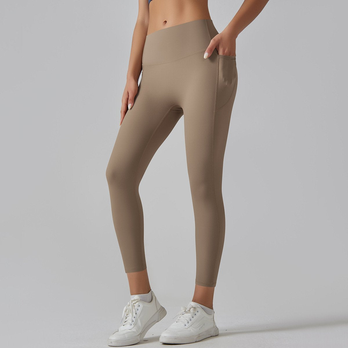 Womens Sports Yoga 75%nylon 25%spandex Leggings Y-6647 print logo 16
