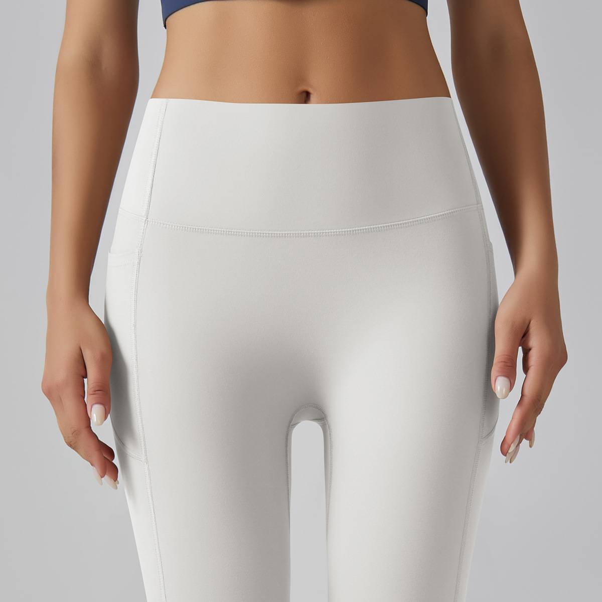 Womens Sports Yoga 75%nylon 25%spandex Leggings Y-6647 print logo 32