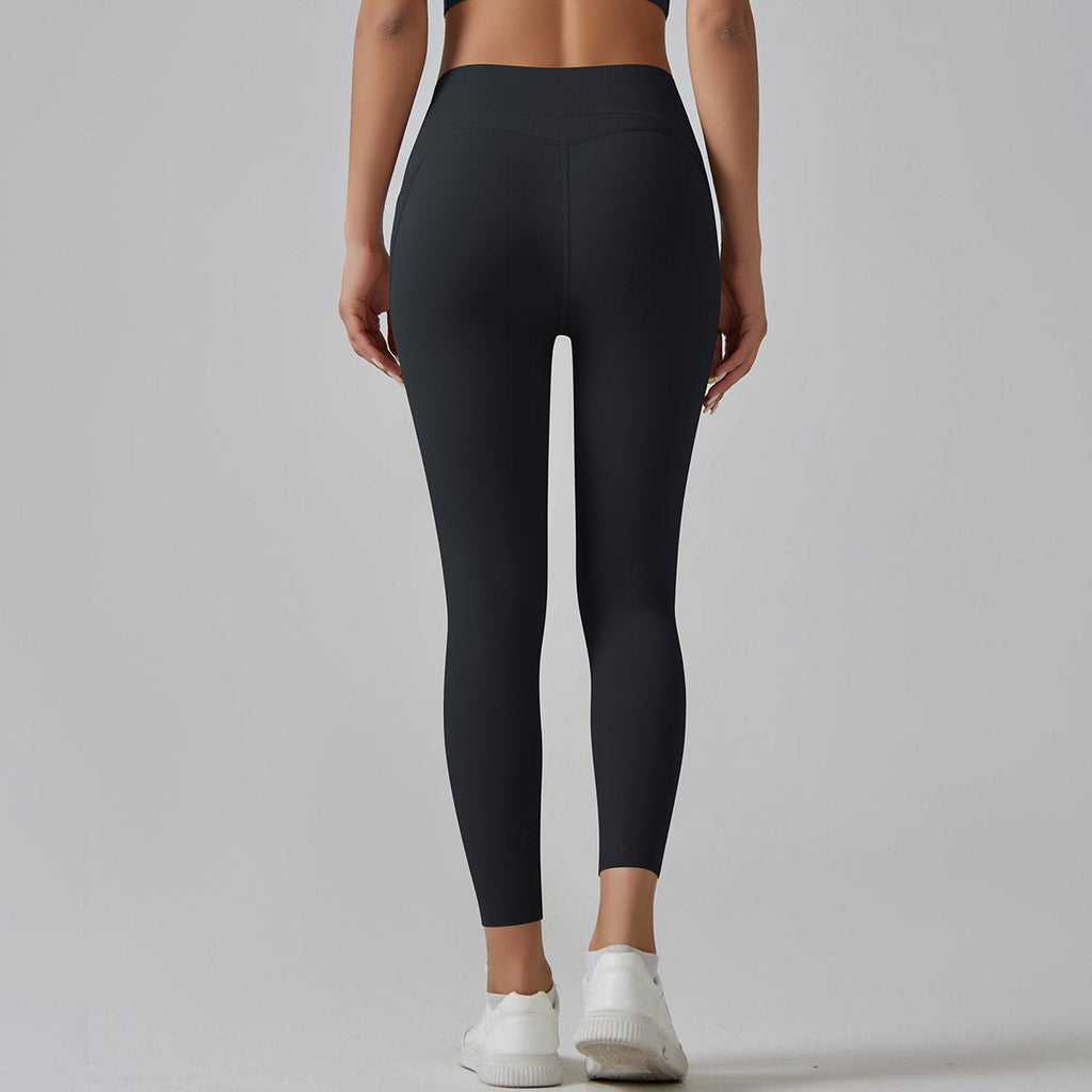 Womens Sports Yoga 75%nylon 25%spandex Leggings Y-6647 print logo 64