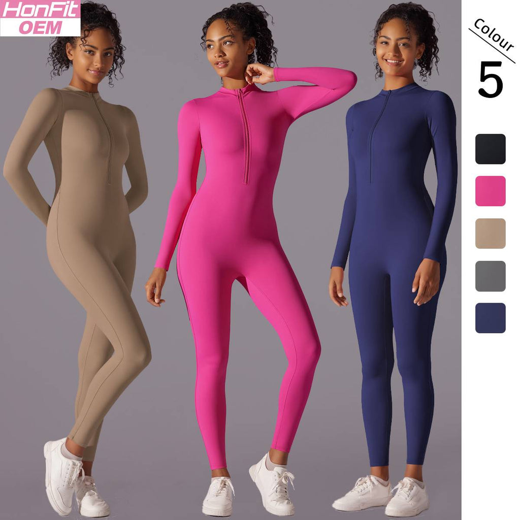 Womens Workout  Yoga 75% nylon 25% spandex Bodysuit Y-6649 print logo 6
