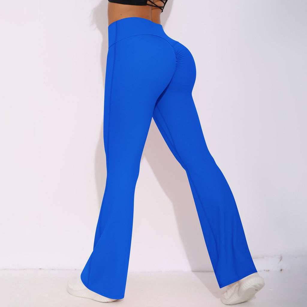 Womens Activewear Yoga 75%nylon 25%spandex Flared Leggings Y-6650 print logo 62