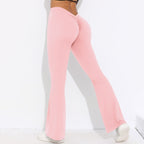 Womens Sportswear Yoga 75%nylon 25%spandex Flared Leggings Y-6651 print logo 55