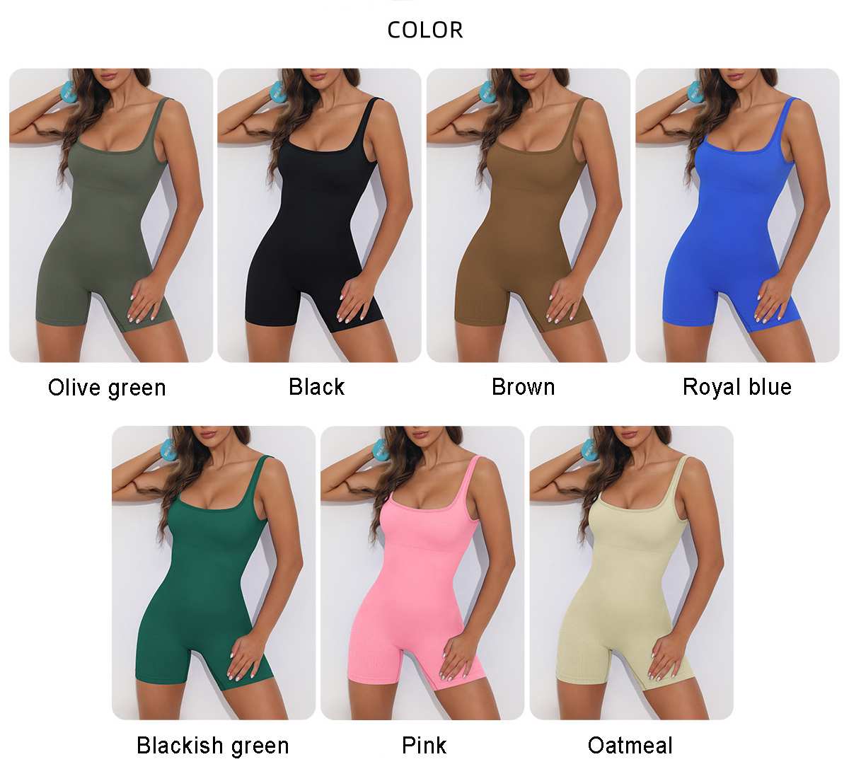 Womens Workout Fitness 90% nylon 10% spandex Bodysuit Y-6652 print logo 24