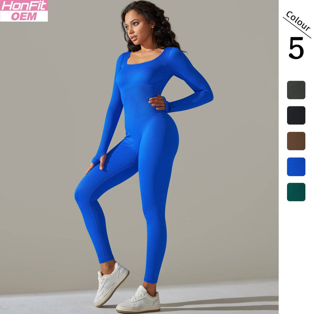 Womens Fitness Sportswear 90% nylon 10% spandex Bodysuit Y-6653 print logo 5