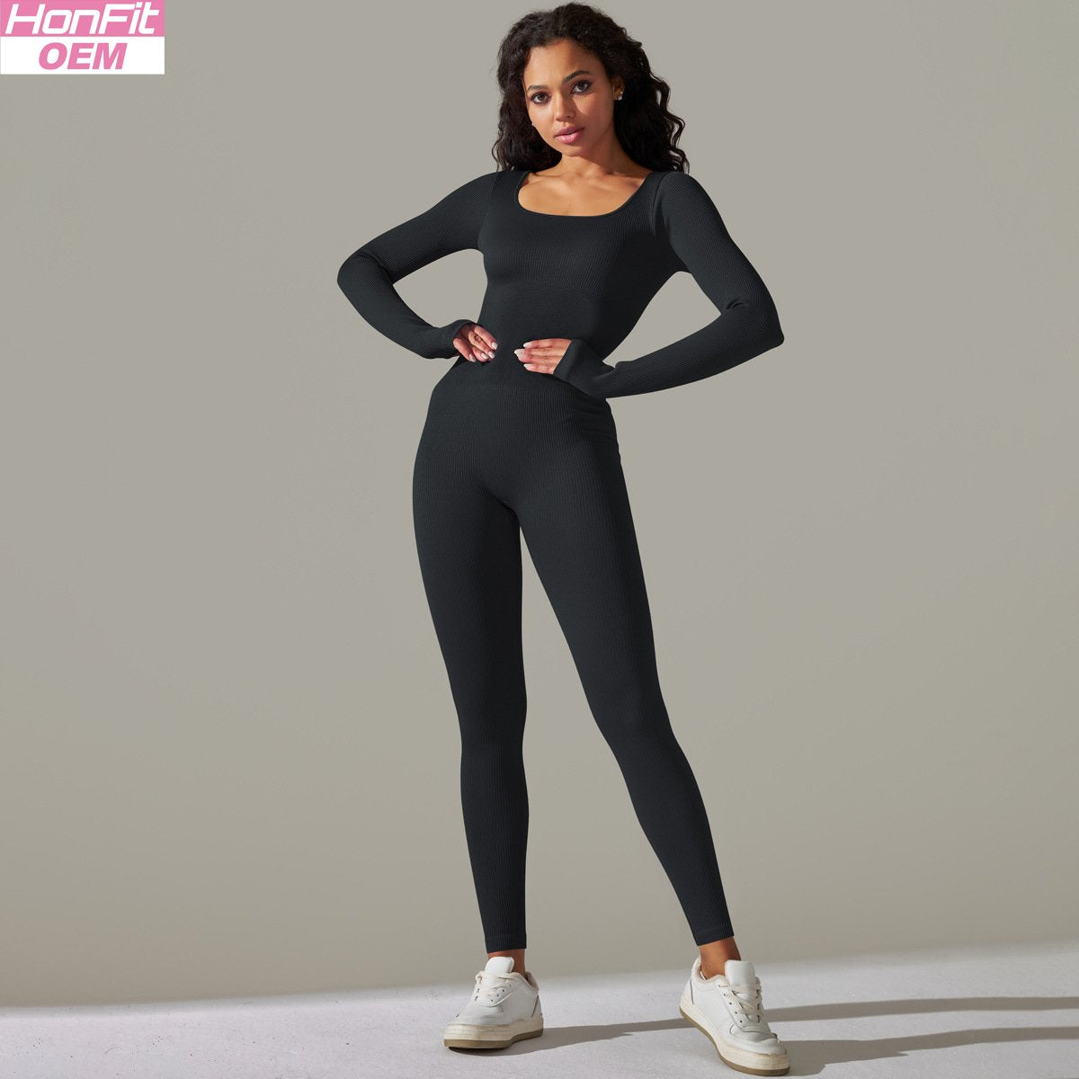 Womens Fitness Sportswear 90% nylon 10% spandex Bodysuit Y-6653 print logo 6