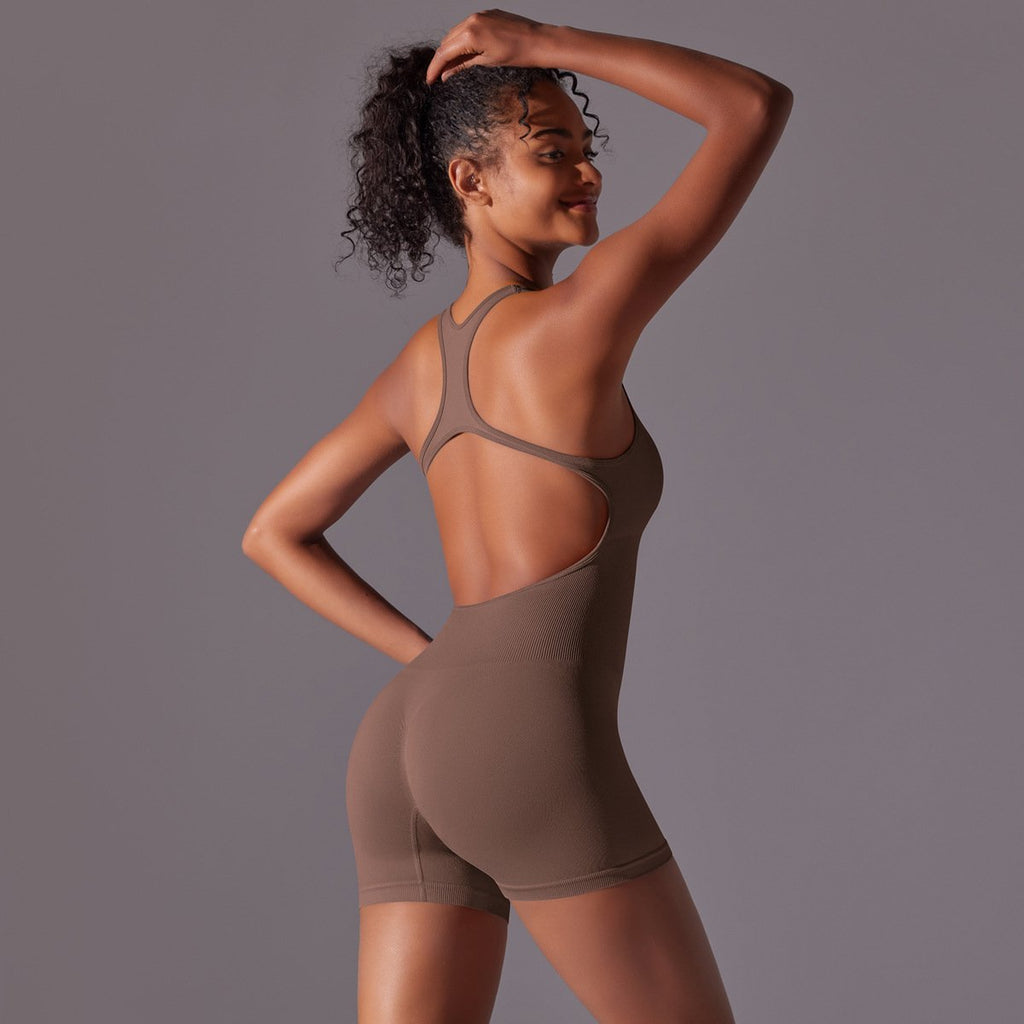Womens Yoga Activewear 90% nylon 10% spandex Bodysuit Y-6655 print logo 21