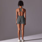 Womens Yoga Activewear 90% nylon 10% spandex Bodysuit Y-6655 print logo 69