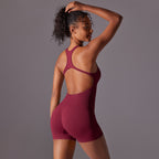 Womens Yoga Activewear 90% nylon 10% spandex Bodysuit Y-6655 print logo 53