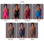 Womens Yoga Activewear 90% nylon 10% spandex Bodysuit Y-6655 print logo 25