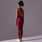 Womens Fitness Training 90% nylon 10% spandex Bodysuit Y-6655 print logo 49