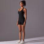 Womens Yoga Activewear 90% nylon 10% spandex Bodysuit Y-6655 print logo 37