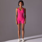 Womens Yoga Activewear 90% nylon 10% spandex Bodysuit Y-6655 print logo 26