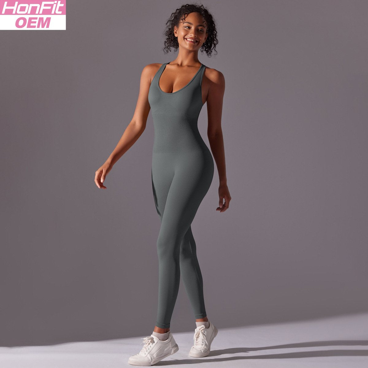 Womens Fitness Training 90% nylon 10% spandex Bodysuit Y-6655 print logo 6