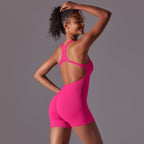 Womens Yoga Activewear 90% nylon 10% spandex Bodysuit Y-6655 print logo 34