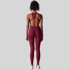 Womens Fitness Training 90% nylon 10% spandex Bodysuit Y-6655 print logo 2