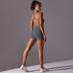 Womens Yoga Activewear 90% nylon 10% spandex Bodysuit Y-6655 print logo 70