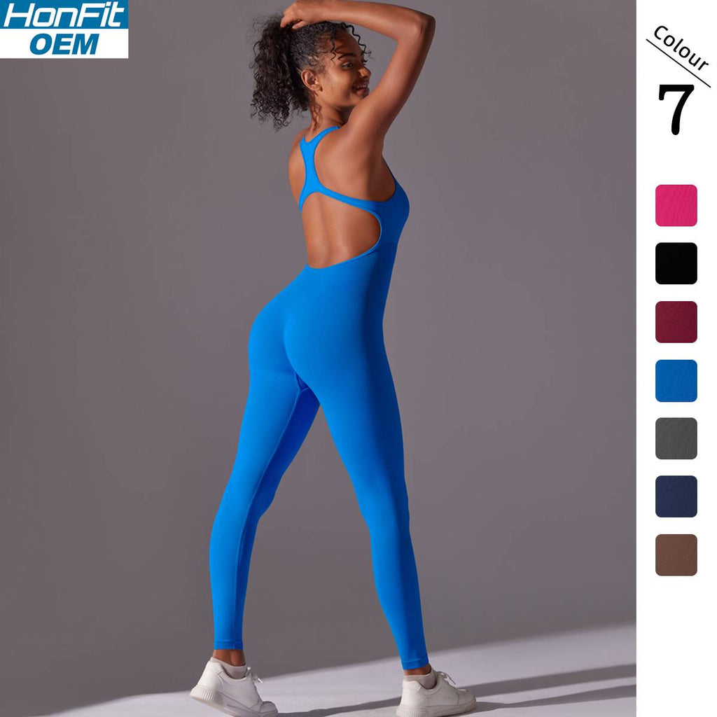 Womens Fitness Training 90% nylon 10% spandex Bodysuit Y-6655 print logo 10