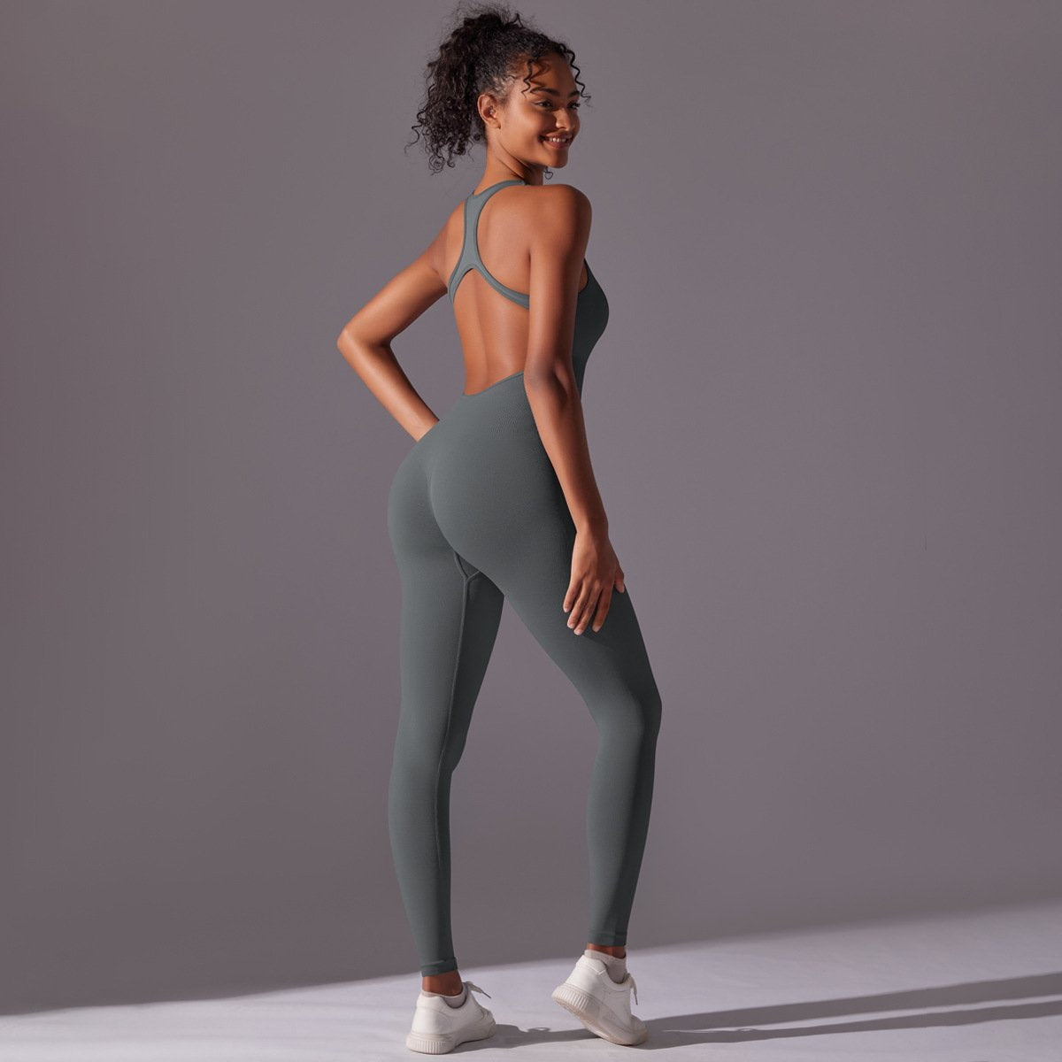 Womens Fitness Training 90% nylon 10% spandex Bodysuit Y-6655 print logo 71