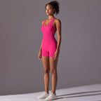 Womens Yoga Activewear 90% nylon 10% spandex Bodysuit Y-6655 print logo 27
