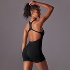 Womens Yoga Activewear 90% nylon 10% spandex Bodysuit Y-6655 print logo 43