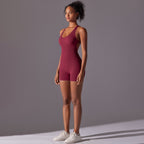 Womens Yoga Activewear 90% nylon 10% spandex Bodysuit Y-6655 print logo 47