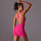 Womens Yoga Activewear 90% nylon 10% spandex Bodysuit Y-6655 print logo 15