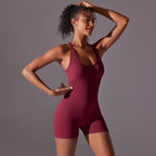 Womens Yoga Activewear 90% nylon 10% spandex Bodysuit Y-6655 print logo 52