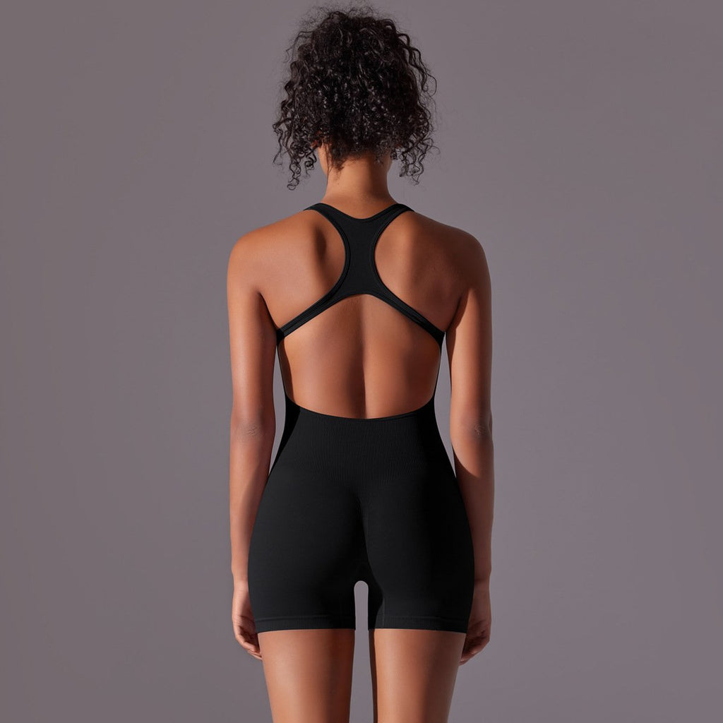 Womens Yoga Activewear 90% nylon 10% spandex Bodysuit Y-6655 print logo 44