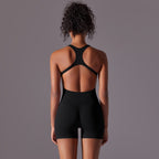 Womens Yoga Activewear 90% nylon 10% spandex Bodysuit Y-6655 print logo 44