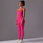 Womens Fitness Training 90% nylon 10% spandex Bodysuit Y-6655 print logo 28
