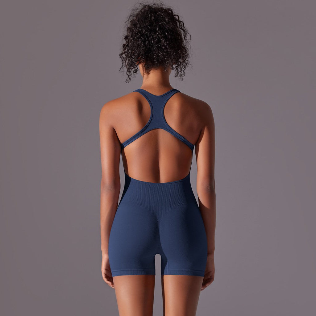 Womens Yoga Activewear 90% nylon 10% spandex Bodysuit Y-6655 print logo 84